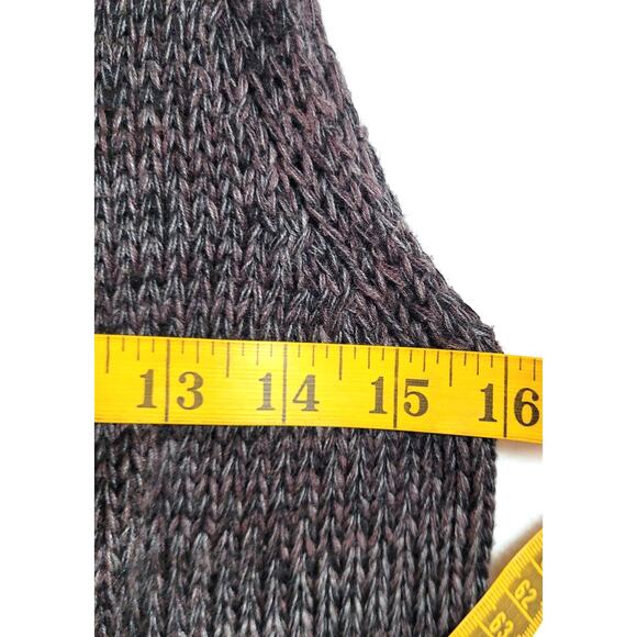 Sanctuary Womens Vest XS Sleeveless Knit Gray Fringe Long Open Shawl Collar Boho - Picture 2 of 7